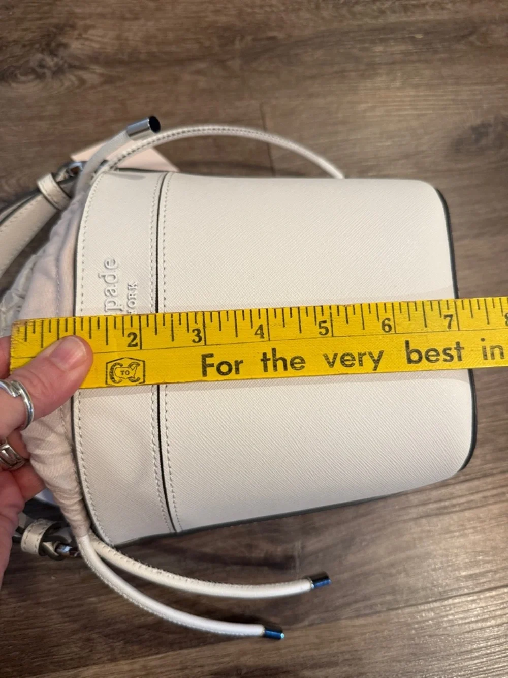 NWT Kate Spade Cameron Small Bucket Bag White 6734
